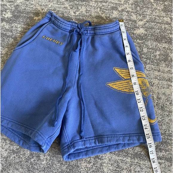 Cherry LA Los Angeles Mens S Shorts Blue Drawstring Pockets Logo New M9 - Picture 5 of 11